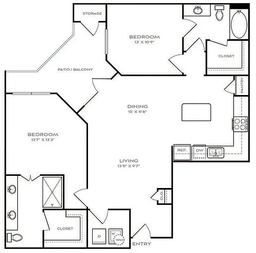Floor plan B3