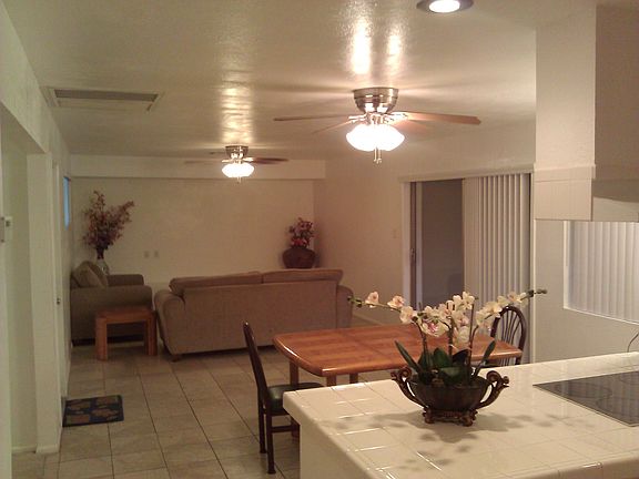 Kitchen opens to dining room and family room