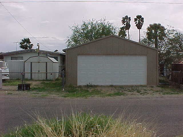 Rear w/garage & sheds