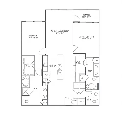 Floor plan B8