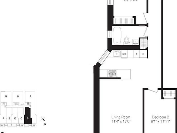 2nd image of 422 W 20th St APT 3B