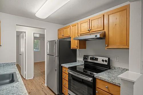 Floor plan Two Bedroom One Bath Deluxe