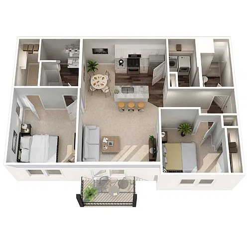 Floor plan 2x2 Phase 1