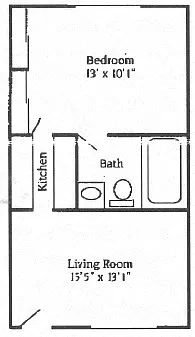 Floor plan 1B 1B Small