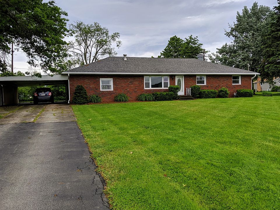 View from end of paved drive