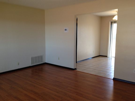 Living into dining area