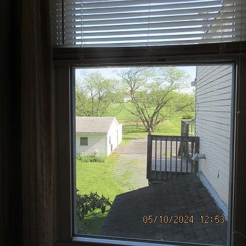 View from bedroom window.