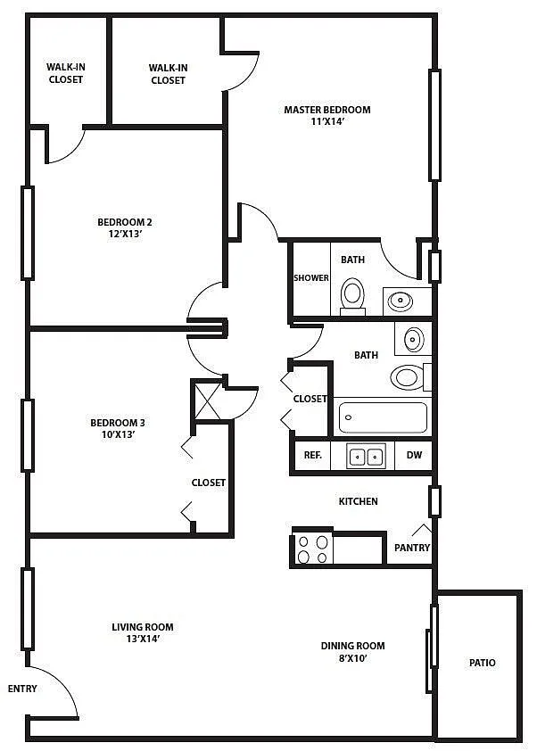 Floor plan 3 Bedroom