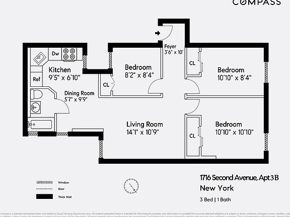 2nd image of 1716 2nd Ave APT 3B