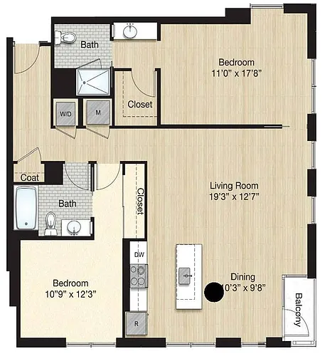 Floor plan Tier 77.0-B