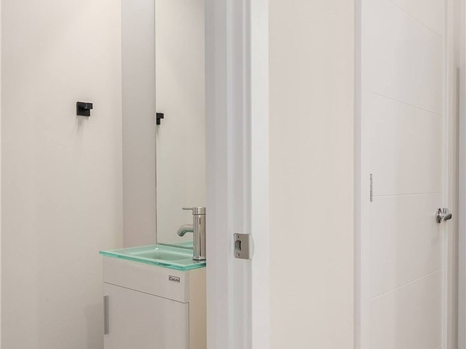 Powder bathroom on first floor