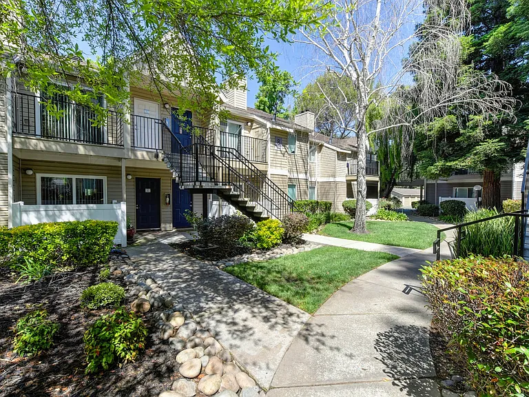 Exterior Walkways with View of Private Patios