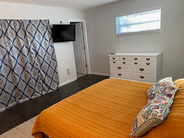 Master with king bed and large closet.