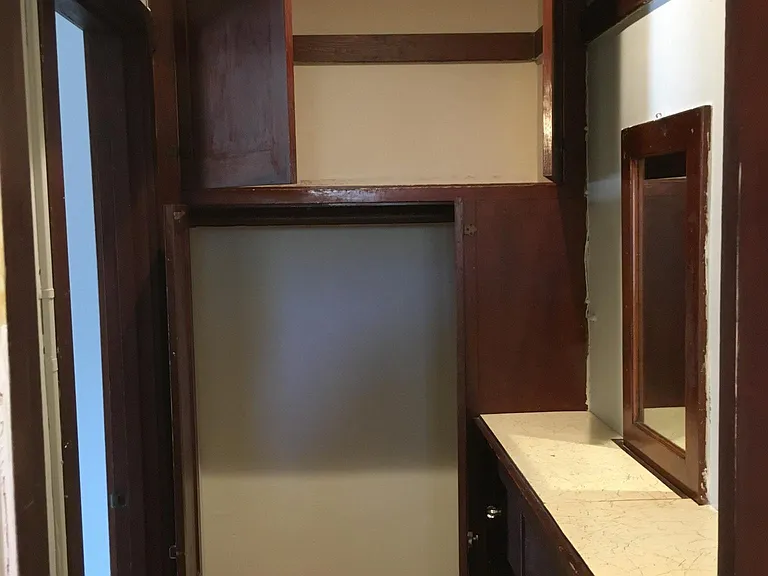 1010 E. Appleton - example of studio built-in cabinets off of the bathroom