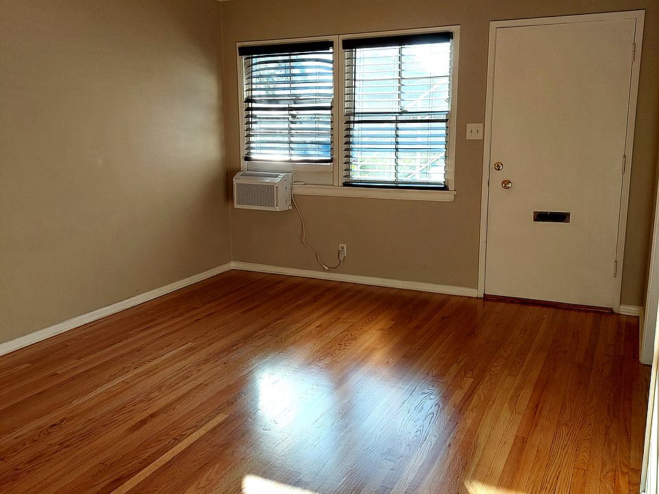 Living room with refinished floors