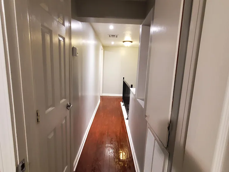 Second floor has the master bedroom, small office, and bathroom.