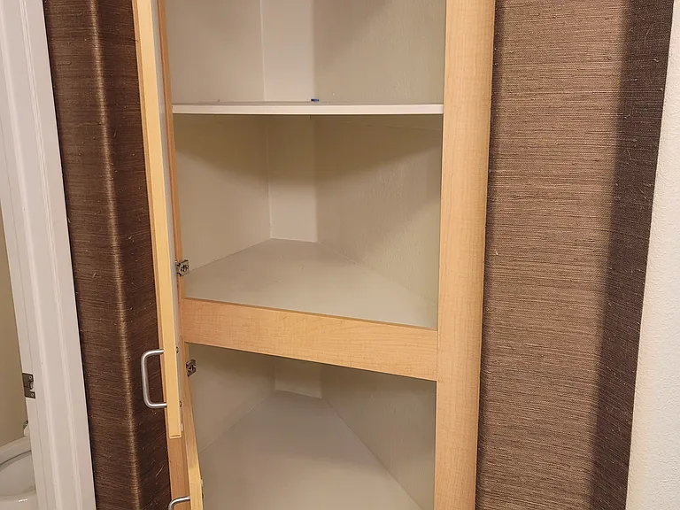 Primary bathroom additional storage