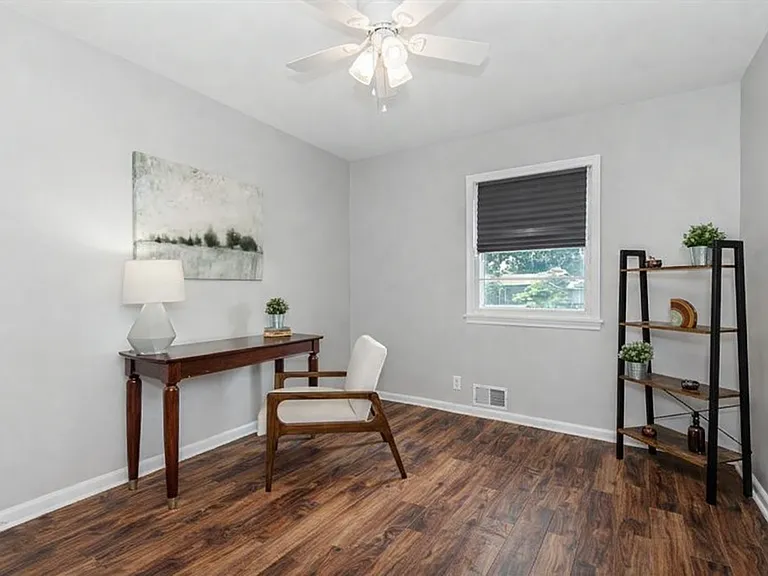 Large office with closet.