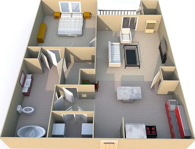 1 Bedroom Floorplan 1 Bedroom Floorplan