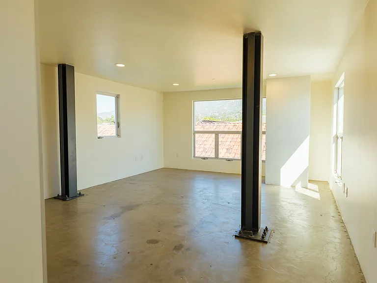 Second floor living and bedroom.