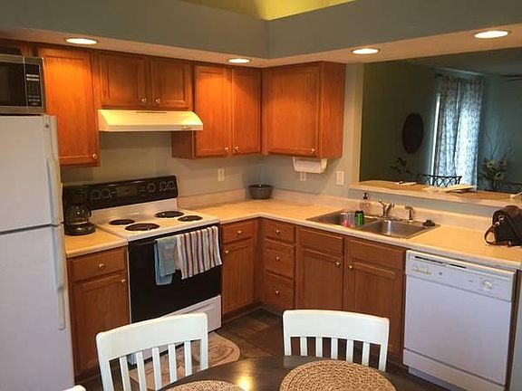 Open kitchen includes appliances