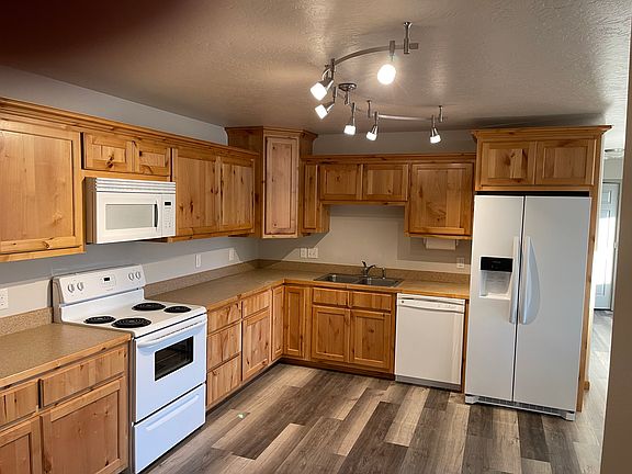 kitchen from front door entry