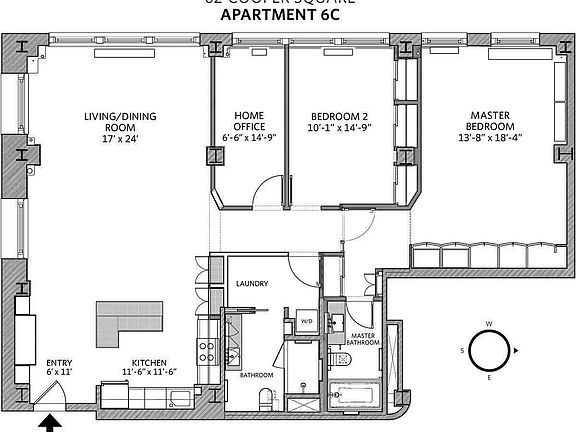 2nd image of 62 Cooper Sq APT 6C