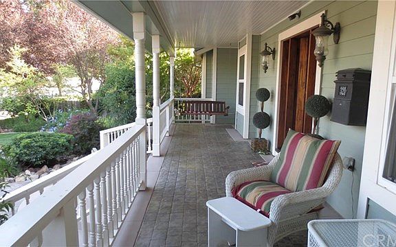 Front porch with swing