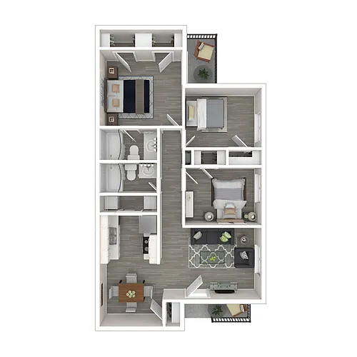 Floor plan Three Bedroom