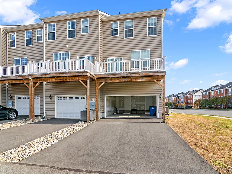 Two Car Garage with long driveway