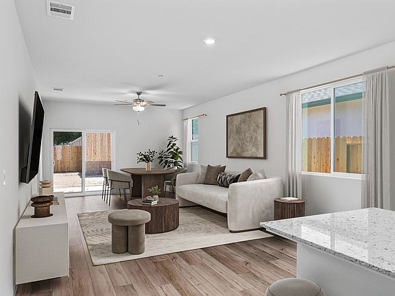 The family room is the perfect place to have get togethers.