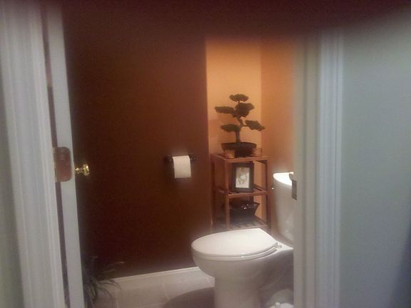 Modern 1/2 bath on second floor