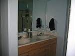His and Her sinks in Master Bathroom