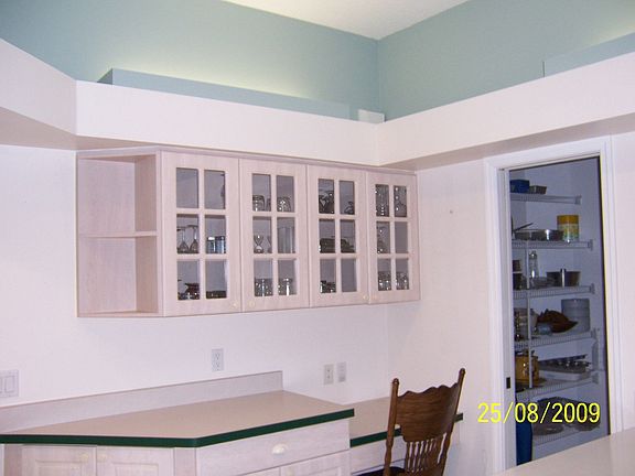 kithcen with computer work area