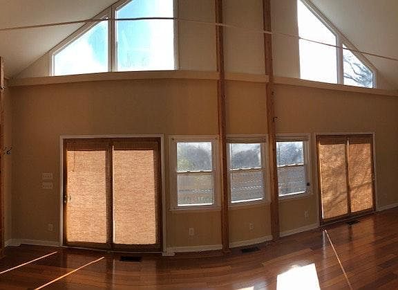 Over looking living room