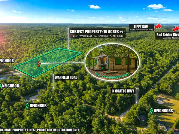 3194 Warfield Rd, Harrietta, MI 49638