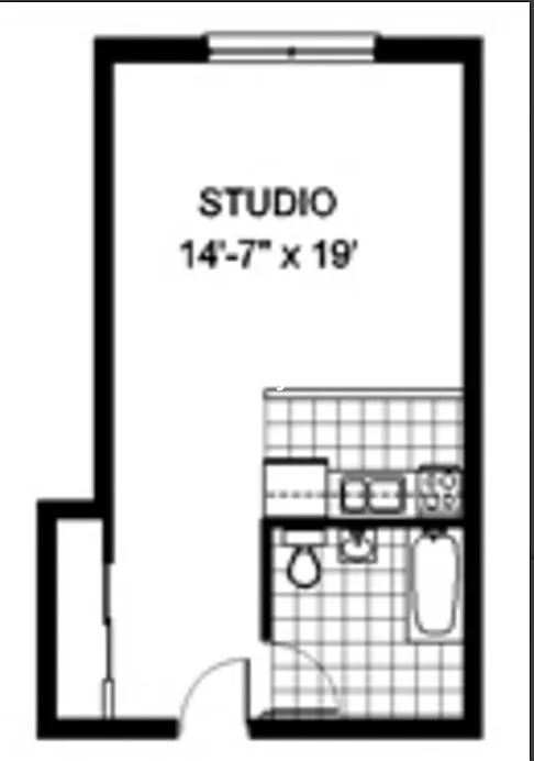 Studio, 1.0 bath, 420 sqft, $2,200 — Photo 2