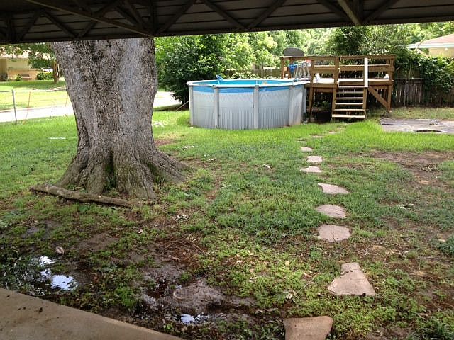 backyard pool/deck