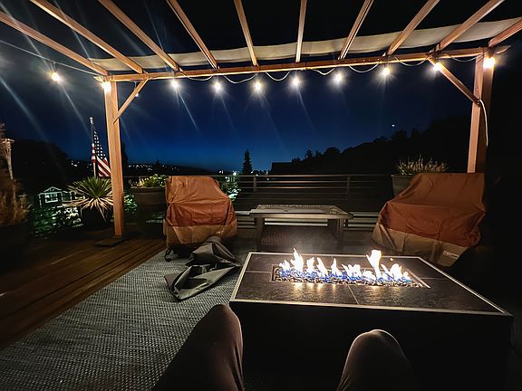 Firepit Seattle summer night