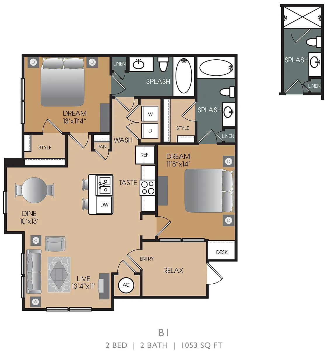 Floor plan B1