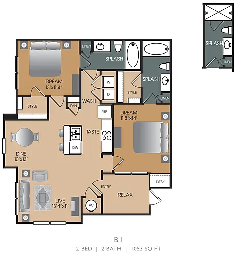 Floor plan B1