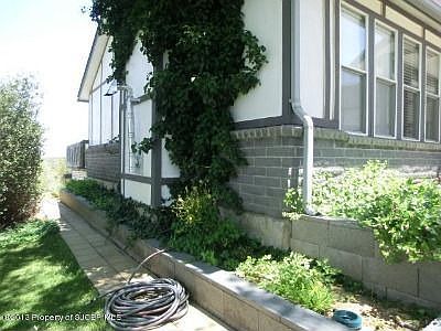 Flower beds add beauty to the landscaping