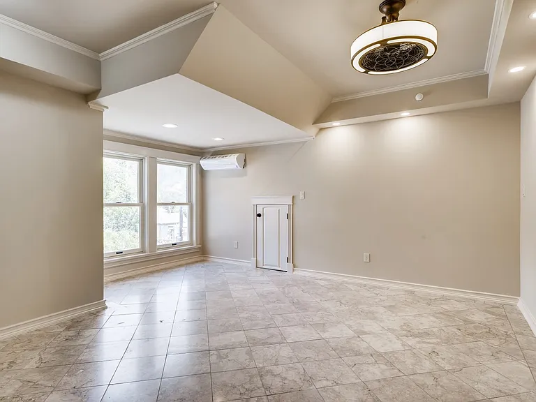 unfurnished view of master bedroom
