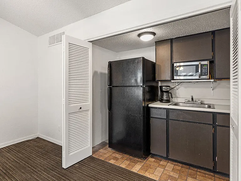 Kitchen with Microwave