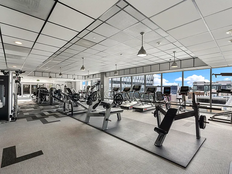 Fitness center at 1600 Vine in Hollywood, CA.