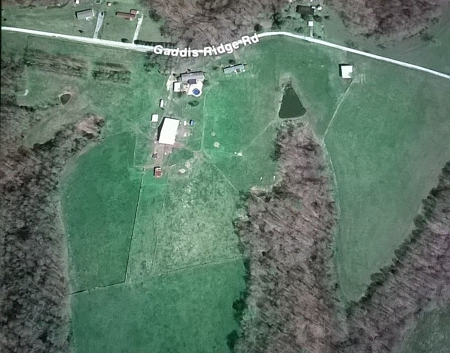 Ariel view of property