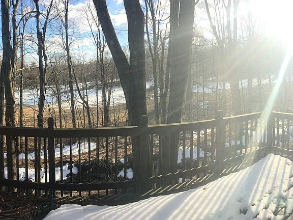 Oversized Deck viewing woods and stream