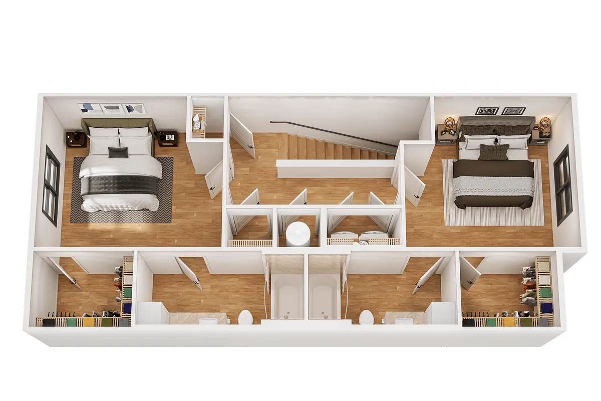 Floor plan 2 BR-I