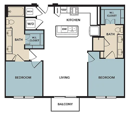 Floor plan B1B