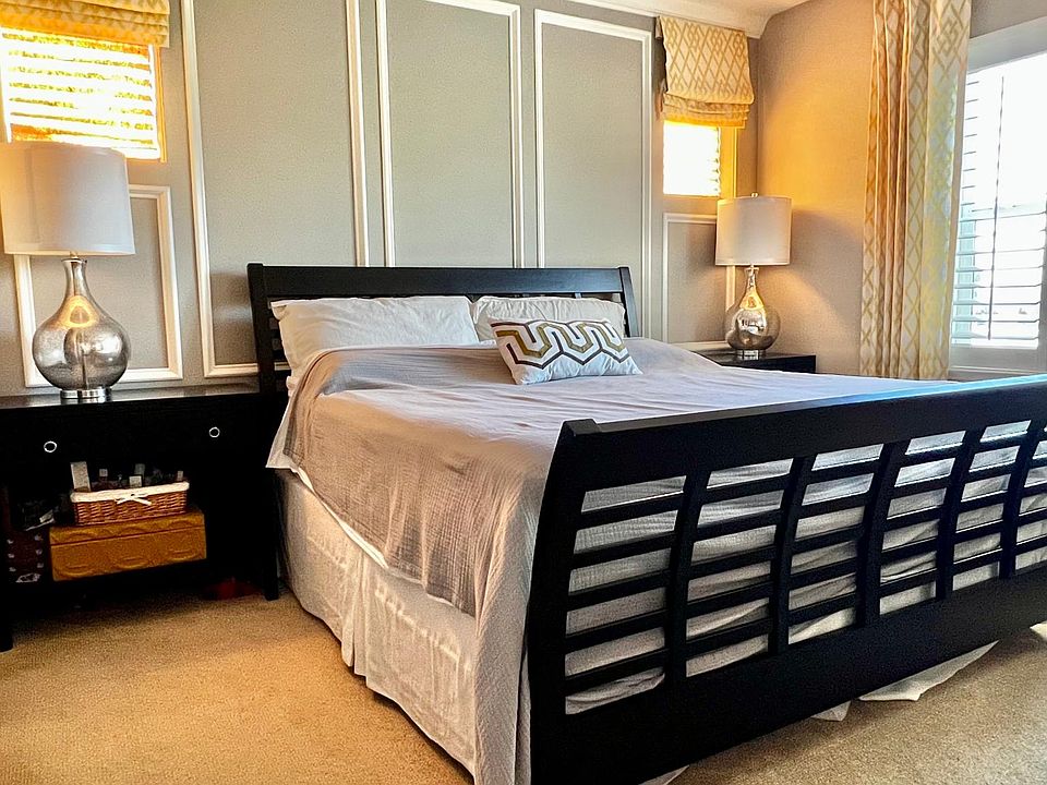 Master Bedroom with morning sun shining through.